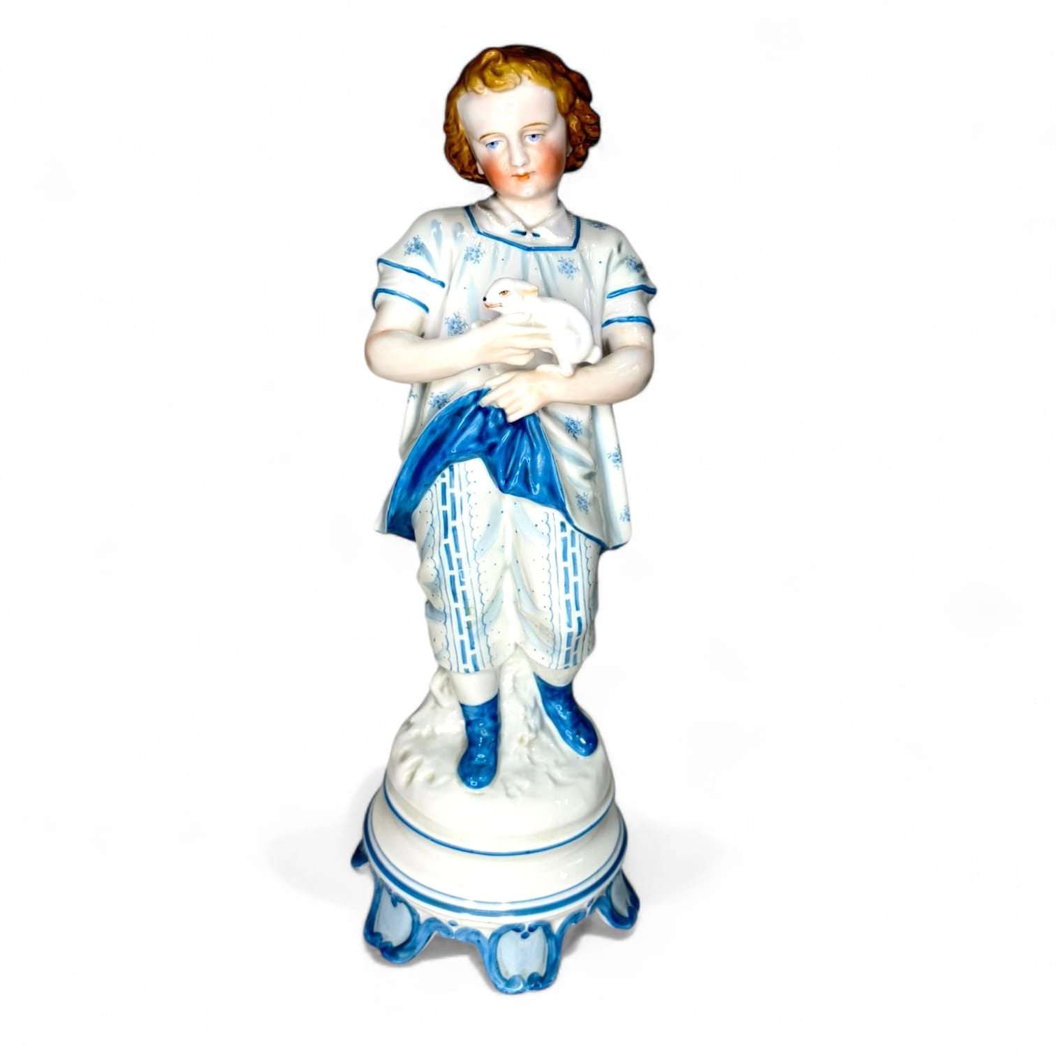 Figuras antiguas de porcelana alemana en pareja - Cositas Antiguas – La Guadaña, Anticuarios Online en Jerez , vender antigüedades, muebles antiguos