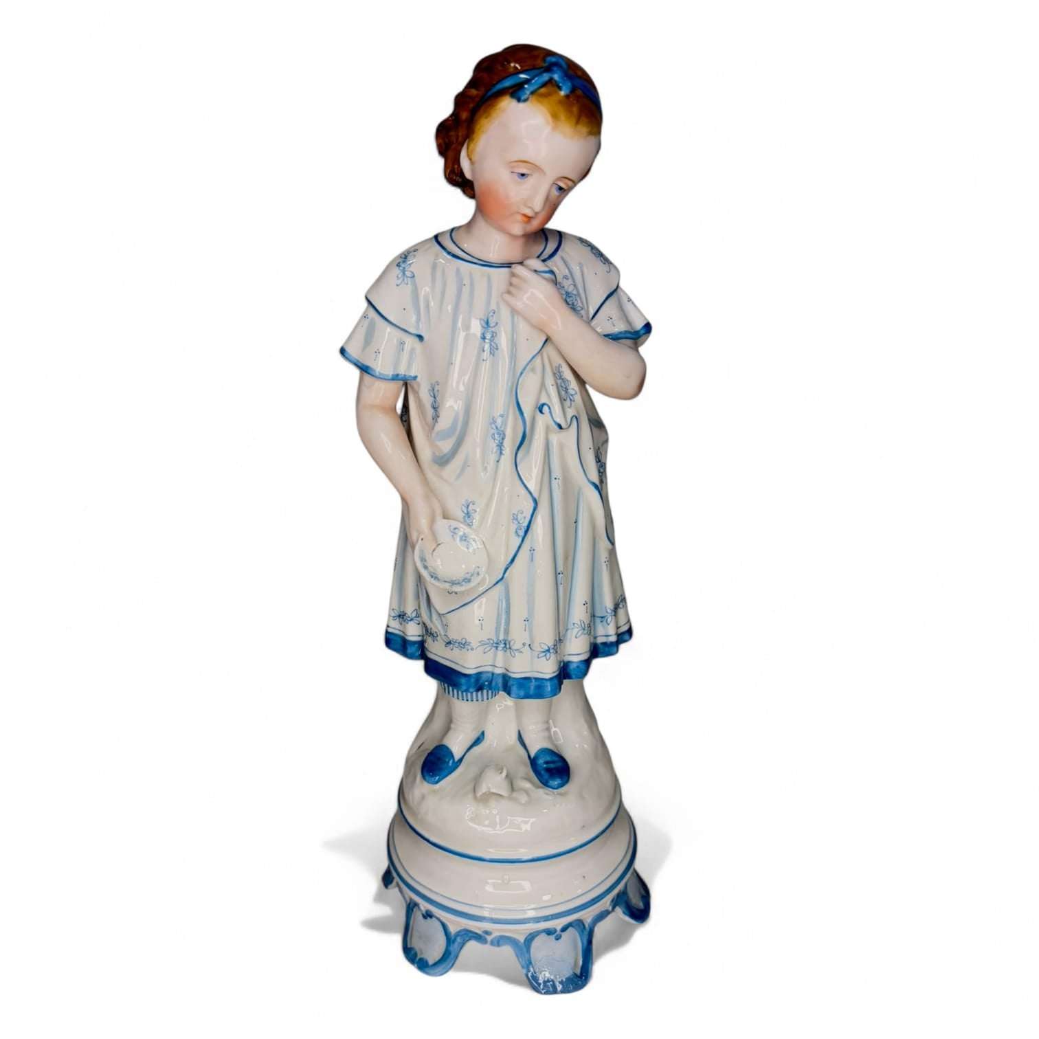 Figuras antiguas de porcelana alemana en pareja - Cositas Antiguas – La Guadaña, Anticuarios Online en Jerez , vender antigüedades, muebles antiguos