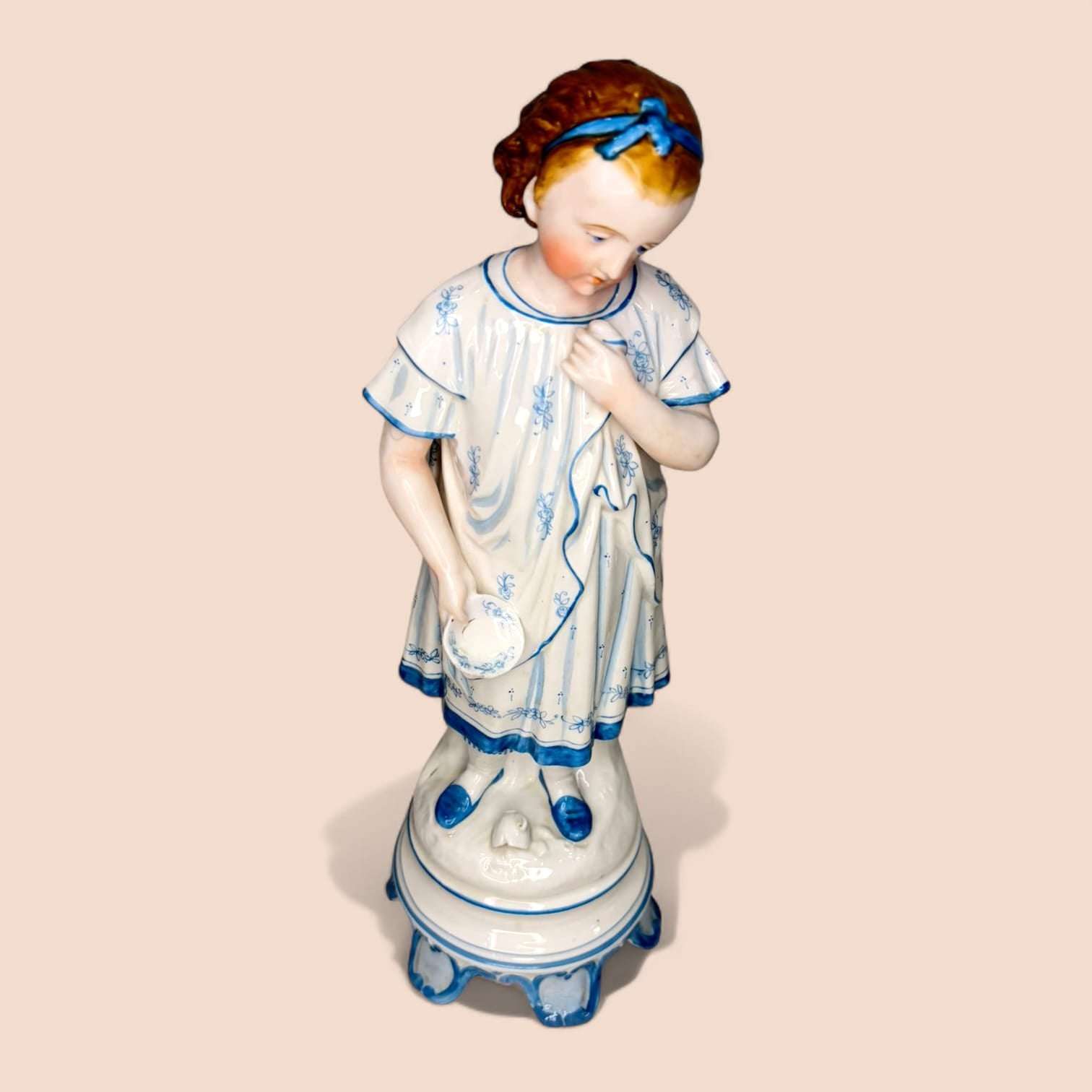 Figuras antiguas de porcelana alemana en pareja - Cositas Antiguas – La Guadaña, Anticuarios Online en Jerez , vender antigüedades, muebles antiguos