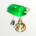 Lámpara de escritorio antigua de metal verde - Cositas Antiguas – La Guadaña, Anticuarios Online en Jerez , vender antigüedades, muebles antiguos