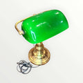 Lámpara de escritorio antigua de metal verde - Cositas Antiguas – La Guadaña, Anticuarios Online en Jerez , vender antigüedades, muebles antiguos