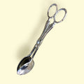 Pinzas antiguas de metal plateado para servir - Cositas Antiguas – La Guadaña, Anticuarios Online en Jerez , vender antigüedades, muebles antiguos