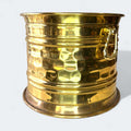 Macetero antiguo de metal dorado decorativo - Cositas Antiguas – La Guadaña, Anticuarios Online en Jerez , vender antigüedades, muebles antiguos