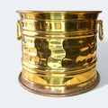 Macetero antiguo de metal dorado decorativo - Cositas Antiguas – La Guadaña, Anticuarios Online en Jerez , vender antigüedades, muebles antiguos