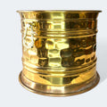 Macetero antiguo de metal dorado decorativo - Cositas Antiguas – La Guadaña, Anticuarios Online en Jerez , vender antigüedades, muebles antiguos