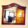 Espejo de caoba antiguo con cristal biselado elegante - Cositas Antiguas – La Guadaña, Anticuarios Online en Jerez , vender antigüedades, muebles antiguos