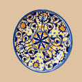 Plato de cerámica de Caltagirone pintado a mano - Cositas Antiguas – La Guadaña, Anticuarios Online en Jerez , vender antigüedades, muebles antiguos