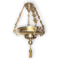 Lámpara votiva antigua de techo en metal decorativo - Cositas Antiguas – La Guadaña, Anticuarios Online en Jerez , vender antigüedades, muebles antiguos