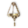 Lámpara votiva antigua de techo en metal decorativo - Cositas Antiguas – La Guadaña, Anticuarios Online en Jerez , vender antigüedades, muebles antiguos