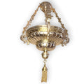 Lámpara votiva antigua de techo en metal decorativo - Cositas Antiguas – La Guadaña, Anticuarios Online en Jerez , vender antigüedades, muebles antiguos