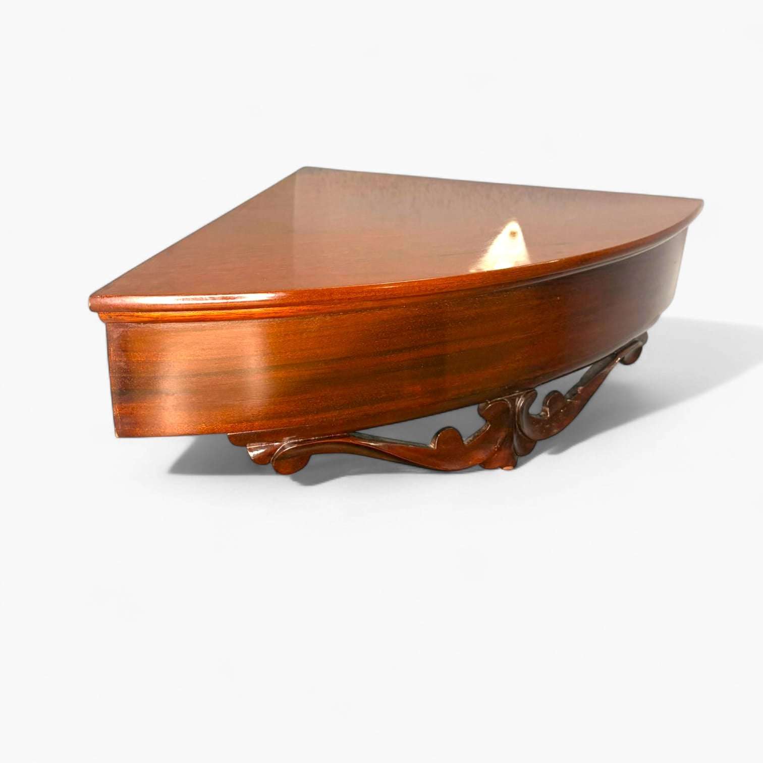 Esquinera antigua de caoba con talla decorativa - Cositas Antiguas – La Guadaña, Anticuarios Online en Jerez , vender antigüedades, muebles antiguos