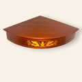 Esquinera antigua de caoba con taracea decorativa - Cositas Antiguas – La Guadaña, Anticuarios Online en Jerez , vender antigüedades, muebles antiguos
