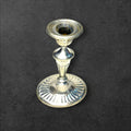 Candeleros de metal plateado antiguos decoración elegante - Cositas Antiguas – La Guadaña, Anticuarios Online en Jerez , vender antigüedades, muebles antiguos