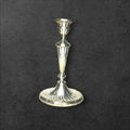 Candeleros de metal plateado antiguos decoración elegante - Cositas Antiguas – La Guadaña, Anticuarios Online en Jerez , vender antigüedades, muebles antiguos