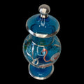 Tibor de cristal azul con flamencos decoración elegante - Cositas Antiguas – La Guadaña, Anticuarios Online en Jerez , vender antigüedades, muebles antiguos