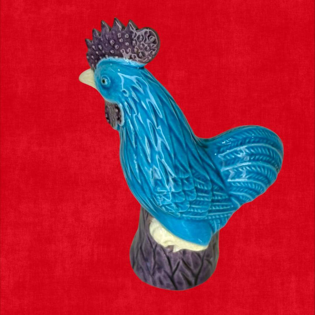 Pareja de gallos de porcelana china antigua - Cositas Antiguas – La Guadaña, Anticuarios Online en Jerez , vender antigüedades, muebles antiguos