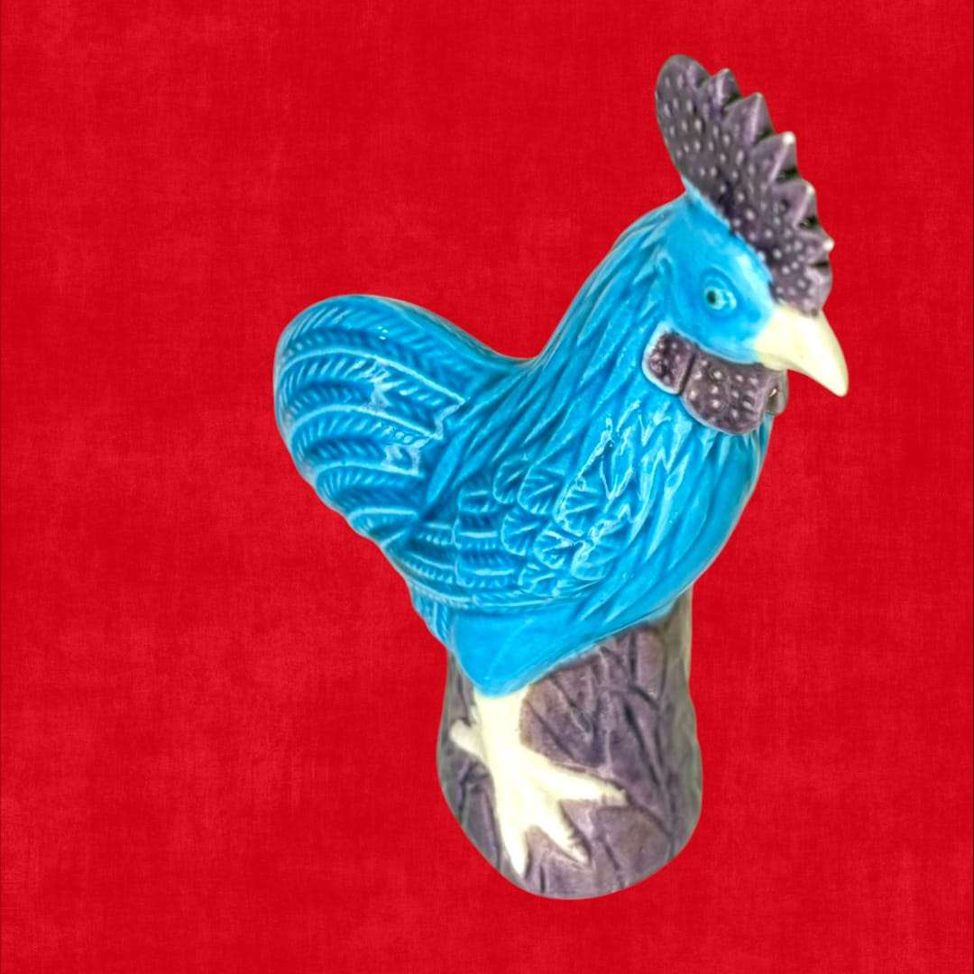 Pareja de gallos de porcelana china antigua - Cositas Antiguas – La Guadaña, Anticuarios Online en Jerez , vender antigüedades, muebles antiguos