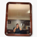 Espejo de caoba rectangular con marco moldurado - Cositas Antiguas – La Guadaña, Anticuarios Online en Jerez , vender antigüedades, muebles antiguos