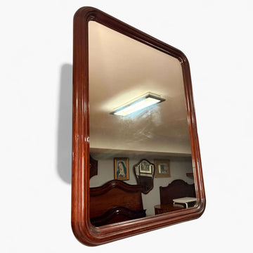 Espejo de caoba rectangular con marco moldurado - Cositas Antiguas – La Guadaña, Anticuarios Online en Jerez , vender antigüedades, muebles antiguos