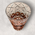 Florero antiguo de cristal tallado ámbar Art Decó - Cositas Antiguas – La Guadaña, Anticuarios Online en Jerez , vender antigüedades, muebles antiguos