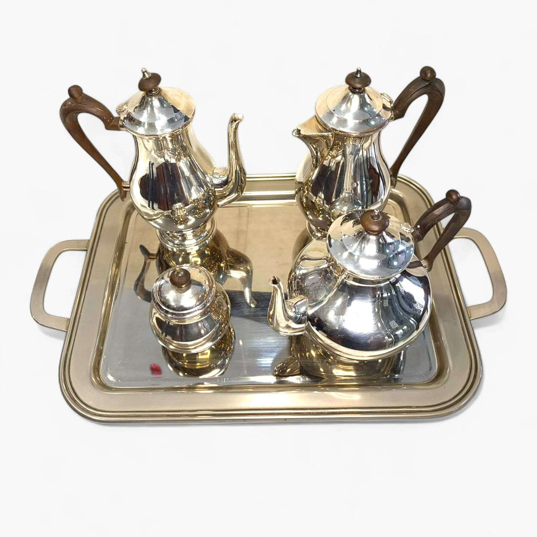 Juego de café antiguo plateado estilo inglés completo - Cositas Antiguas – La Guadaña, Anticuarios Online en Jerez , vender antigüedades, muebles antiguos