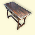 Mesa castellana antigua de madera tallada con cajones - Cositas Antiguas – La Guadaña, Anticuarios Online en Jerez , vender antigüedades, muebles antiguos