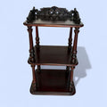 Mesa estantería castellana de madera tallada clásica - Cositas Antiguas – La Guadaña, Anticuarios Online en Jerez , vender antigüedades, muebles antiguos