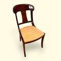 Silla antigua de caoba con asiento tapizado elegante - Cositas Antiguas – La Guadaña, Anticuarios Online en Jerez , vender antigüedades, muebles antiguos