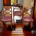 Sillón de despacho con dos sillas de caoba antiguas - Cositas Antiguas – La Guadaña, Anticuarios Online en Jerez , vender antigüedades, muebles antiguos