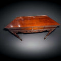 Mesa consola antigua de caoba con cajón y talla decorativa - Cositas Antiguas – La Guadaña, Anticuarios Online en Jerez , vender antigüedades, muebles antiguos