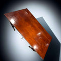 Mesa consola antigua de caoba con cajón y talla decorativa - Cositas Antiguas – La Guadaña, Anticuarios Online en Jerez , vender antigüedades, muebles antiguos