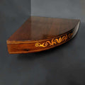 Esquinera antigua de caoba con taracea frontal decorativa - Cositas Antiguas – La Guadaña, Anticuarios Online en Jerez , vender antigüedades, muebles antiguos