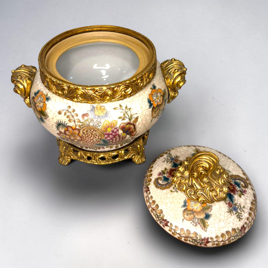 Juego de joyeros barroco en porcelana decorativa - Cositas Antiguas – La Guadaña, Anticuarios Online en Jerez , vender antigüedades, muebles antiguos