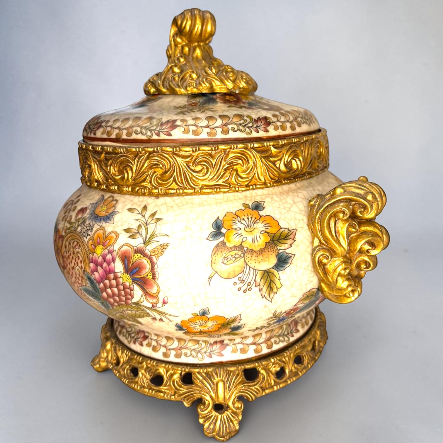 Juego de joyeros barroco en porcelana decorativa - Cositas Antiguas – La Guadaña, Anticuarios Online en Jerez , vender antigüedades, muebles antiguos