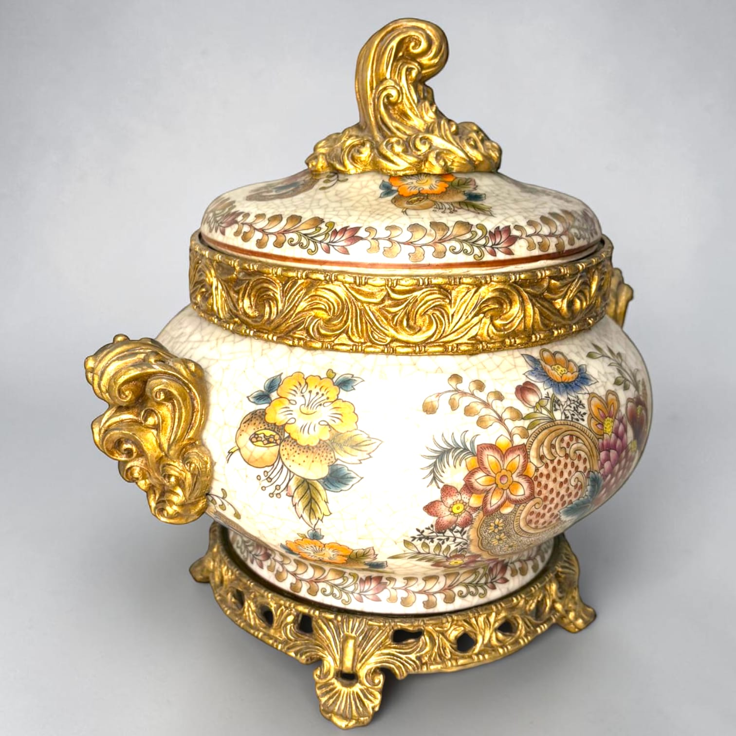 Juego de joyeros barroco en porcelana decorativa - Cositas Antiguas – La Guadaña, Anticuarios Online en Jerez , vender antigüedades, muebles antiguos