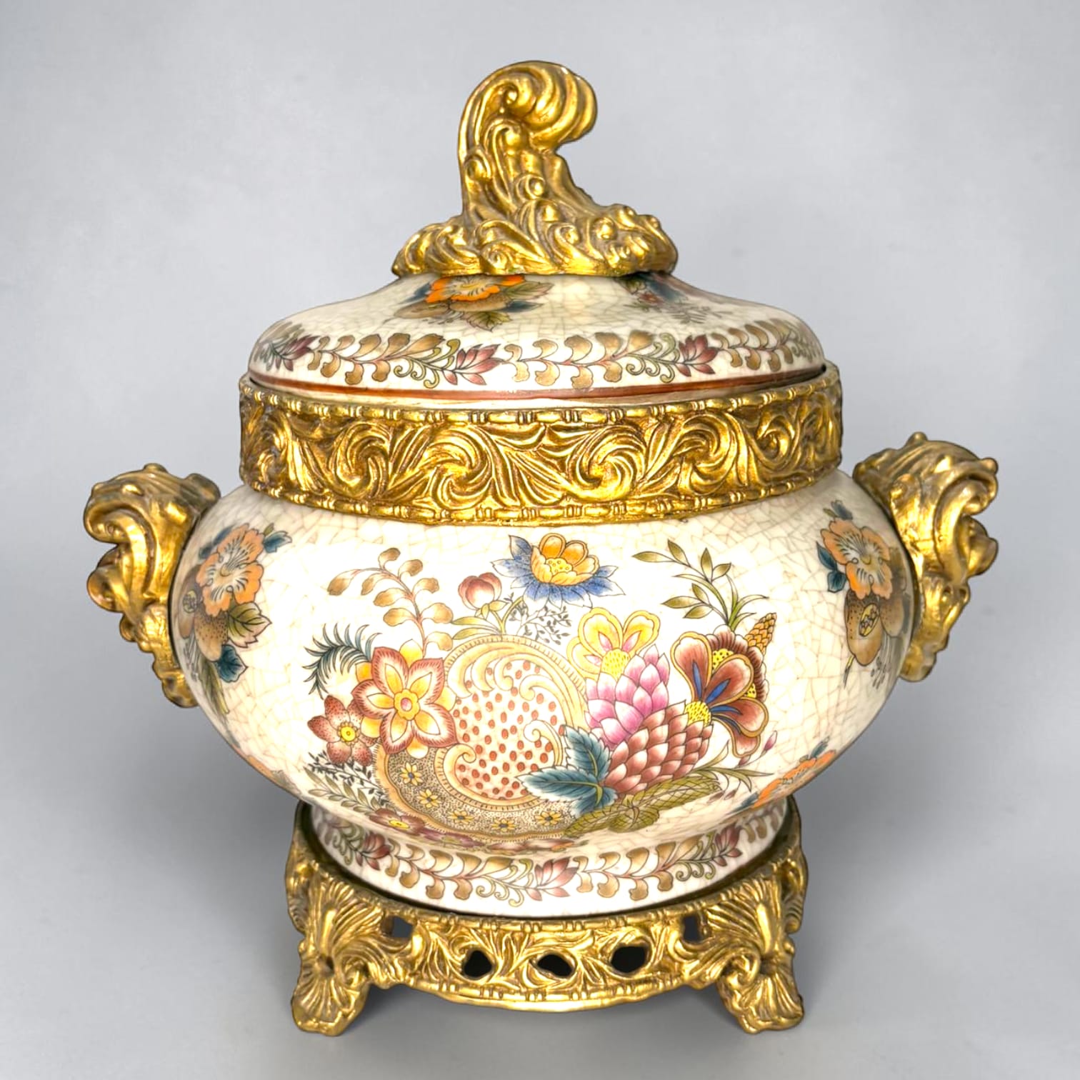 Juego de joyeros barroco en porcelana decorativa - Cositas Antiguas – La Guadaña, Anticuarios Online en Jerez , vender antigüedades, muebles antiguos