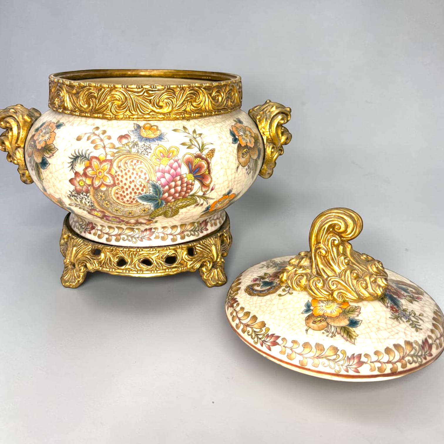 Juego de joyeros barroco en porcelana decorativa - Cositas Antiguas – La Guadaña, Anticuarios Online en Jerez , vender antigüedades, muebles antiguos