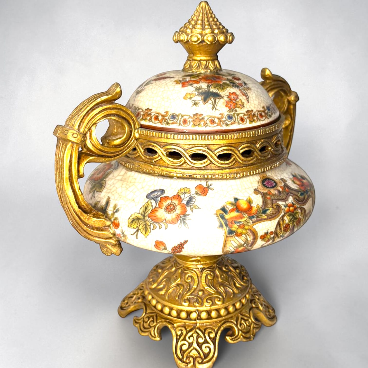 Juego de joyeros barroco en porcelana decorativa - Cositas Antiguas – La Guadaña, Anticuarios Online en Jerez , vender antigüedades, muebles antiguos