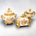 Juego de joyeros barroco en porcelana decorativa - Cositas Antiguas – La Guadaña, Anticuarios Online en Jerez , vender antigüedades, muebles antiguos