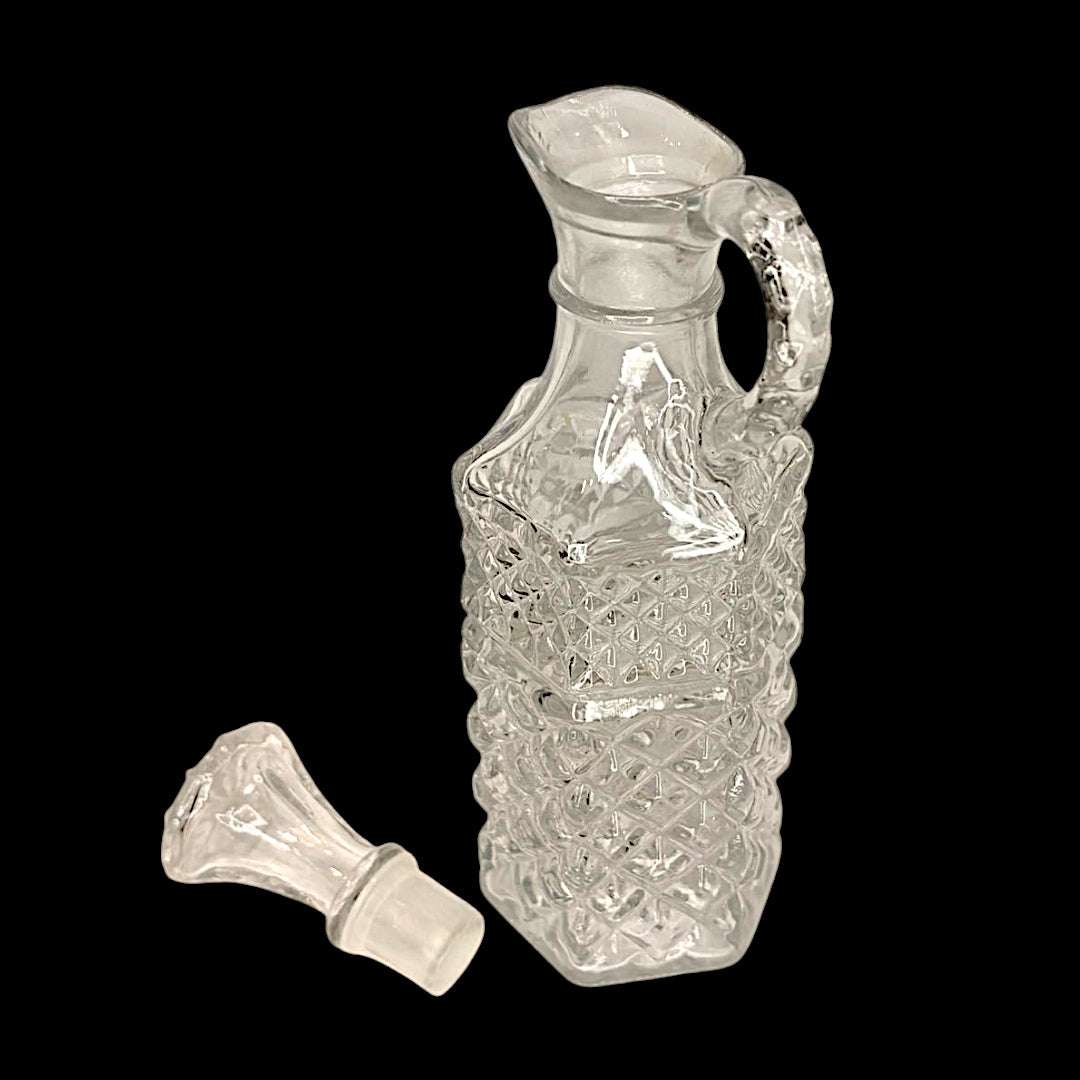 Vinajeras antiguas de cristal tallado con tapón - Cositas Antiguas – La Guadaña, Anticuarios Online en Jerez , vender antigüedades, muebles antiguos