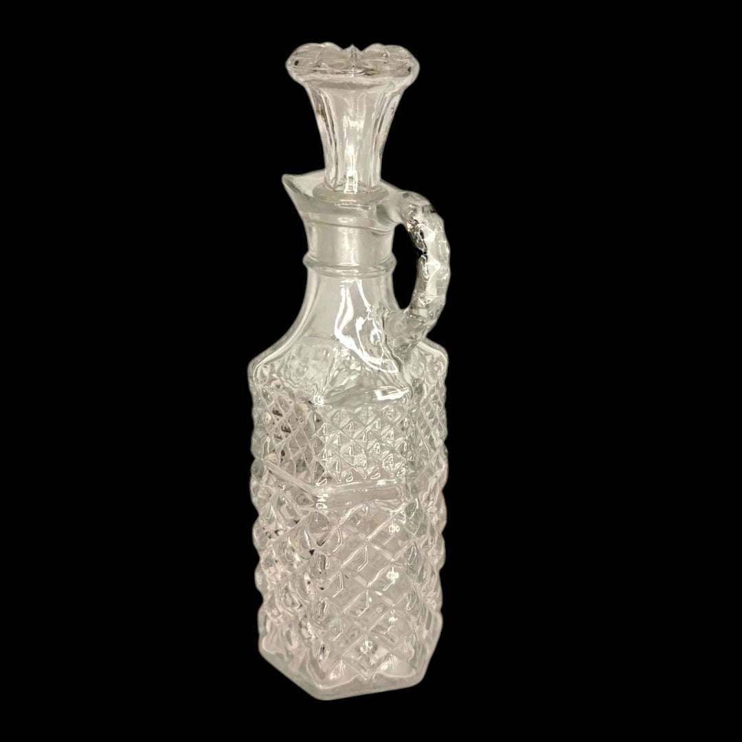 Vinajeras antiguas de cristal tallado con tapón - Cositas Antiguas – La Guadaña, Anticuarios Online en Jerez , vender antigüedades, muebles antiguos