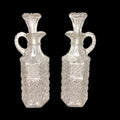 Vinajeras antiguas de cristal tallado con tapón - Cositas Antiguas – La Guadaña, Anticuarios Online en Jerez , vender antigüedades, muebles antiguos