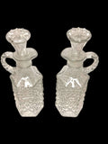 Vinajeras antiguas de cristal tallado con tapón - Cositas Antiguas – La Guadaña, Anticuarios Online en Jerez , vender antigüedades, muebles antiguos