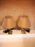 Lámparas vintage de latón Hollywood Regency años 70 - Cositas Antiguas – La Guadaña, Anticuarios Online en Jerez , vender antigüedades, muebles antiguos
