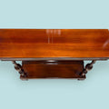 Consola de caoba antigua con repisa inferior - Cositas Antiguas – La Guadaña, Anticuarios Online en Jerez , vender antigüedades, muebles antiguos