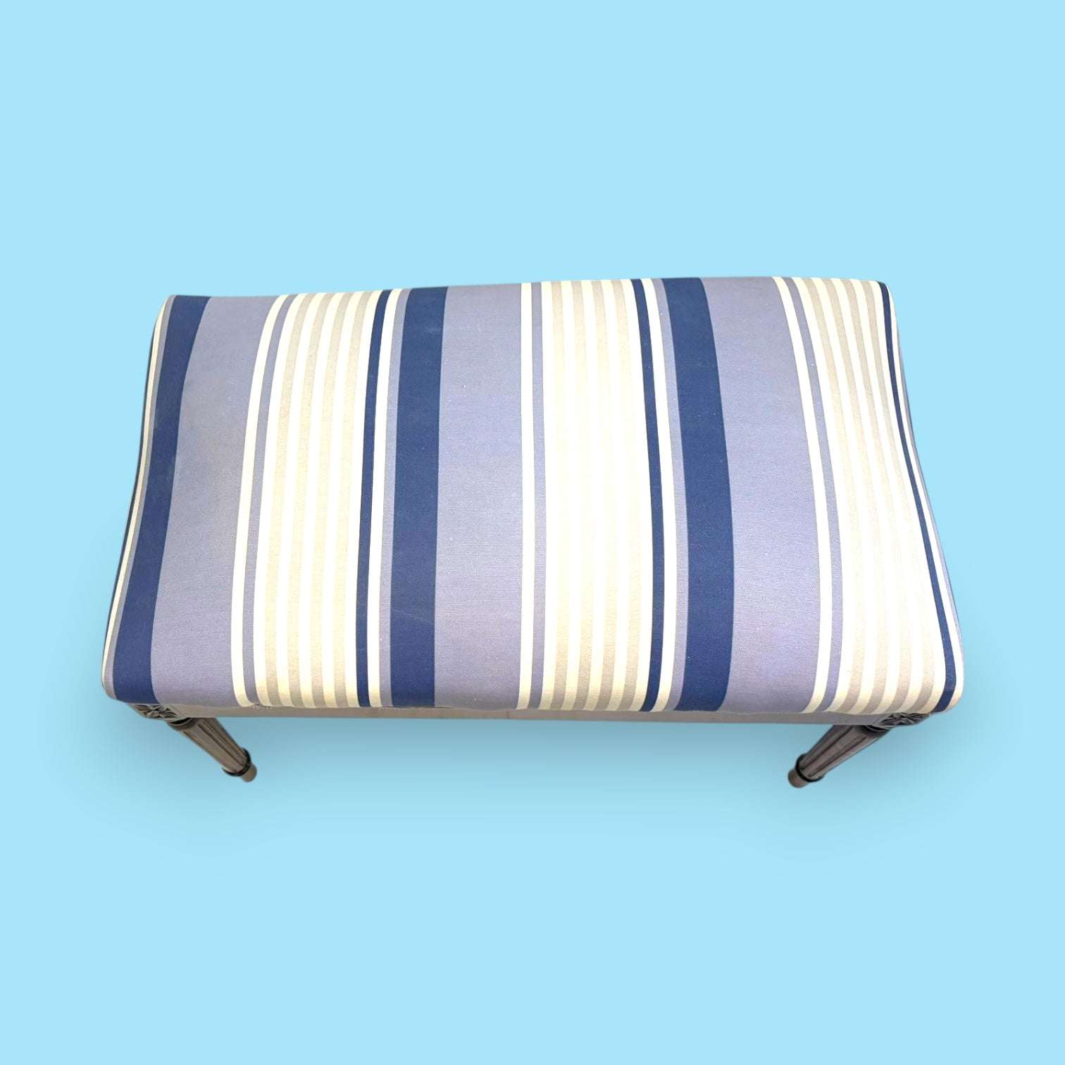 Banqueta de caoba antigua tapizada | Pieza única - Cositas Antiguas – La Guadaña, Anticuarios Online en Jerez , vender antigüedades, muebles antiguos