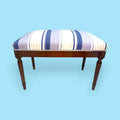 Banqueta de caoba antigua tapizada | Pieza única - Cositas Antiguas – La Guadaña, Anticuarios Online en Jerez , vender antigüedades, muebles antiguos