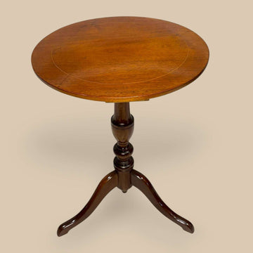 Velador de caoba antiguo con tablero redondo - Cositas Antiguas – La Guadaña, Anticuarios Online en Jerez , vender antigüedades, muebles antiguos