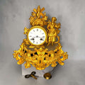 Reloj de sobremesa antiguo dorado estilo Luis XV - Cositas Antiguas – La Guadaña, Anticuarios Online en Jerez , vender antigüedades, muebles antiguos