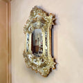 Espejo veneciano Murano con marco de cristal grabado - Cositas Antiguas – La Guadaña, Anticuarios Online en Jerez , vender antigüedades, muebles antiguos
